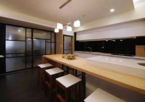 锦芙蓉129平米现代简约风格厨房餐厅装修效果图