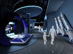 现代风格科技馆展厅室内装修设计图赏析2023
