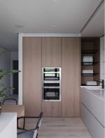 奥园名门95平米二居室极简厨房橱柜装修设计效果图