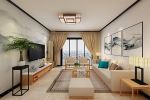 众阳华城现代简约风格客厅家具沙发摆放设计图