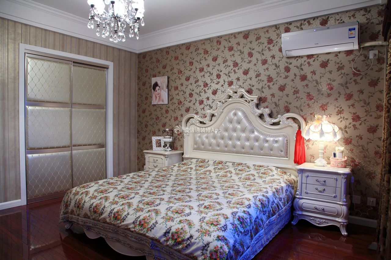 凯德世纪名邸148平欧式风格家庭卧室装修设计图