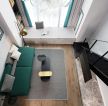 香格里拉花园88平复式楼客厅绿色沙发装修效果图