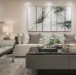 大唐盛世新中式风格客厅沙发摆放设计效果图片