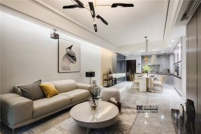 常青藤136平现代风格客厅沙发装修设计图欣赏