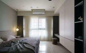 广源国际社区120平港式风格家庭卧室窗帘图片
