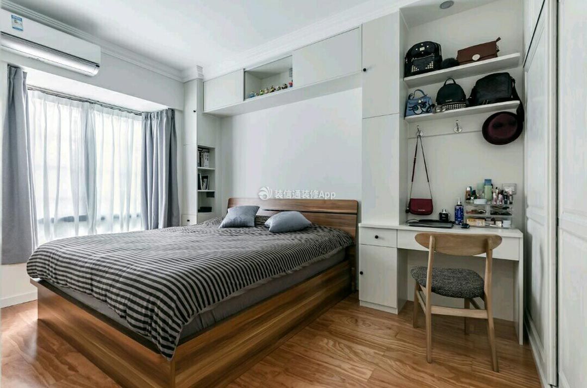 芙蓉山庄现代140平三居室卧室装修案例