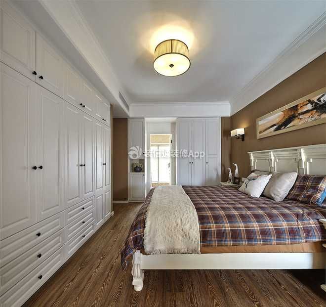 现代风格140平米四居室卧室装修效果图片赏析
