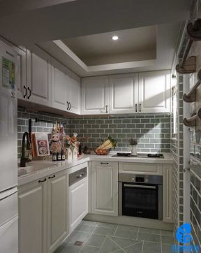 地中海风格120平米三居室厨房装修效果图片