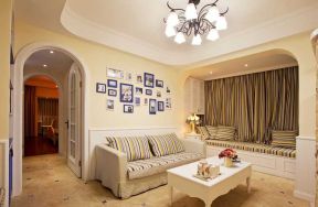 2020地中海风格客厅沙发装修效果图 2020地中海风格客厅沙发边几图片 