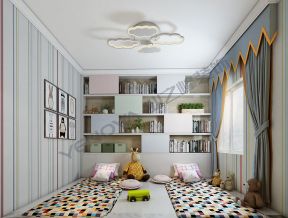 黄海明珠山庄160平现代风格卧室装修设计图