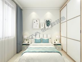 大华上海滩花园68平现代风格卧室装修设计图