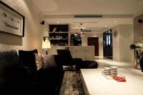 圣隆嘉园四居140平现代风格客厅沙发装饰效果图