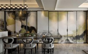 东方骏园现代89平二居室餐厅装修案例