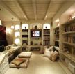 阿玛尼艺术公寓61平小户型地中海风格书房客厅一体设计