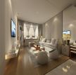 海亮天城221平米现代轻奢风格四居室客厅装修设计效果图