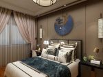 华乐家园130平新中式风格卧室装修效果图