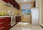 长虹和悦府152平米现代简约厨房橱柜装修图片