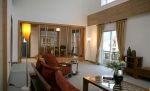 武侯庭院225平复式中式风格客厅沙发效果图片