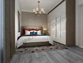 黄海花园93平现代风格卧室装修效果图