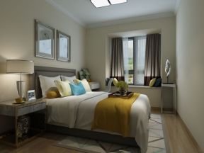 国瑞城二居室80平现代风格卧室装修设计效果图