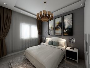 山水华庭126平欧式风格卧室装修设计图