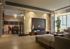 南城香山88平米现代简约风格客厅装修效果图