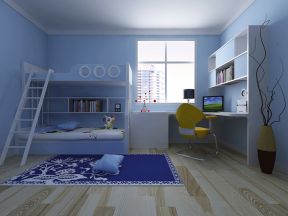 现代风格109平米三居室卧室装修效果图片大全