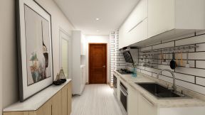 誉峰遇见38平米现代风格小户型厨房装修设计效果图
