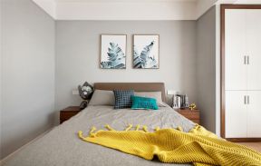 紫光园现代简约79平三居室卧室装修案例