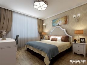 华纺易城120平欧式风格卧室装修效果图