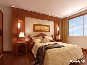 棕榈滩别墅280平新中式风格卧室装修效果图