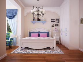地中海风格89平米两居室卧室装修效果图片大全