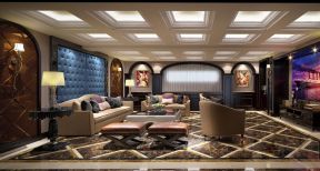 同景国际260㎡欧式风格别墅二楼客厅装修效果图