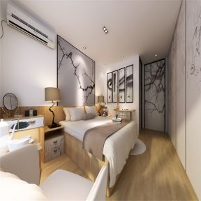 海亮天城221平米现代轻奢风格四居室卧室吊顶装修设计效果图