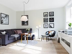 北欧风格客厅效果图 2020北欧风格客厅沙发装饰  北