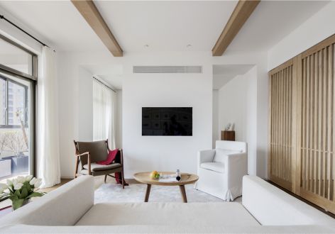 纵横槟城现代简约68平二居室装修案例