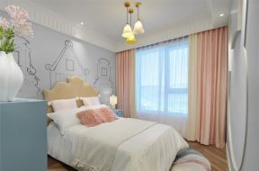 云景花园美式83平二居室卧室装修案例
