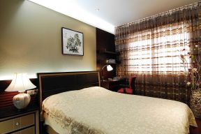中式风格120平米三居室卧室装修效果图片大全
