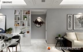 置地百悅府124平房屋餐邊柜裝修效果圖 