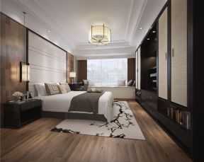 碧桂园六米阳光新中式200平四居室卧室装修案例