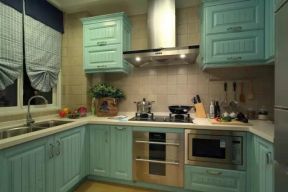 地中海风格120平三居室厨房装修效果图片大全