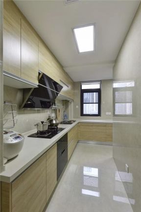 欧式风格115平三居室厨房装修效果图片大全