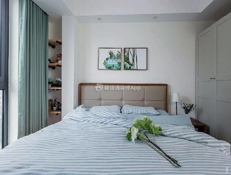 国博城70平欧式风格卧室装修设计效果图