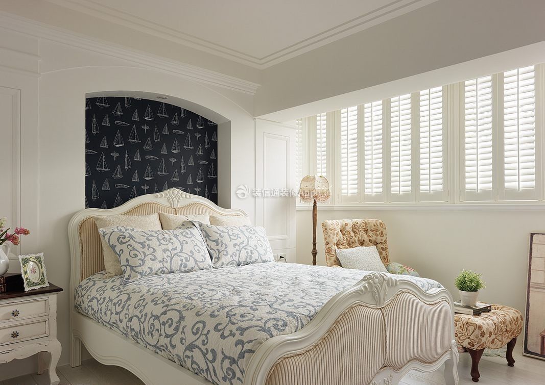 蓝山美树92㎡现代美式卧室装修效果图