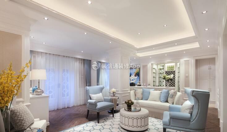 美式客厅设计图 美式客厅装饰图 美式客厅装修风格图片 