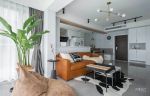 欧式风格小户型公寓客厅黄色沙发装修设计图