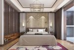 书香美邸三居140平新中式风格卧室壁灯设计图