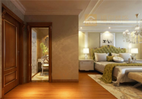远洋公馆300平别墅欧式奢华风格卧室过道图片