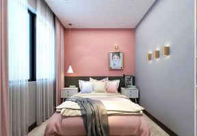 保利江语城150平大平层现代风格卧室撞色搭配设计图