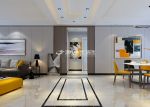 龙景逸墅128平米三居室现代简约走廊装修设计效果图